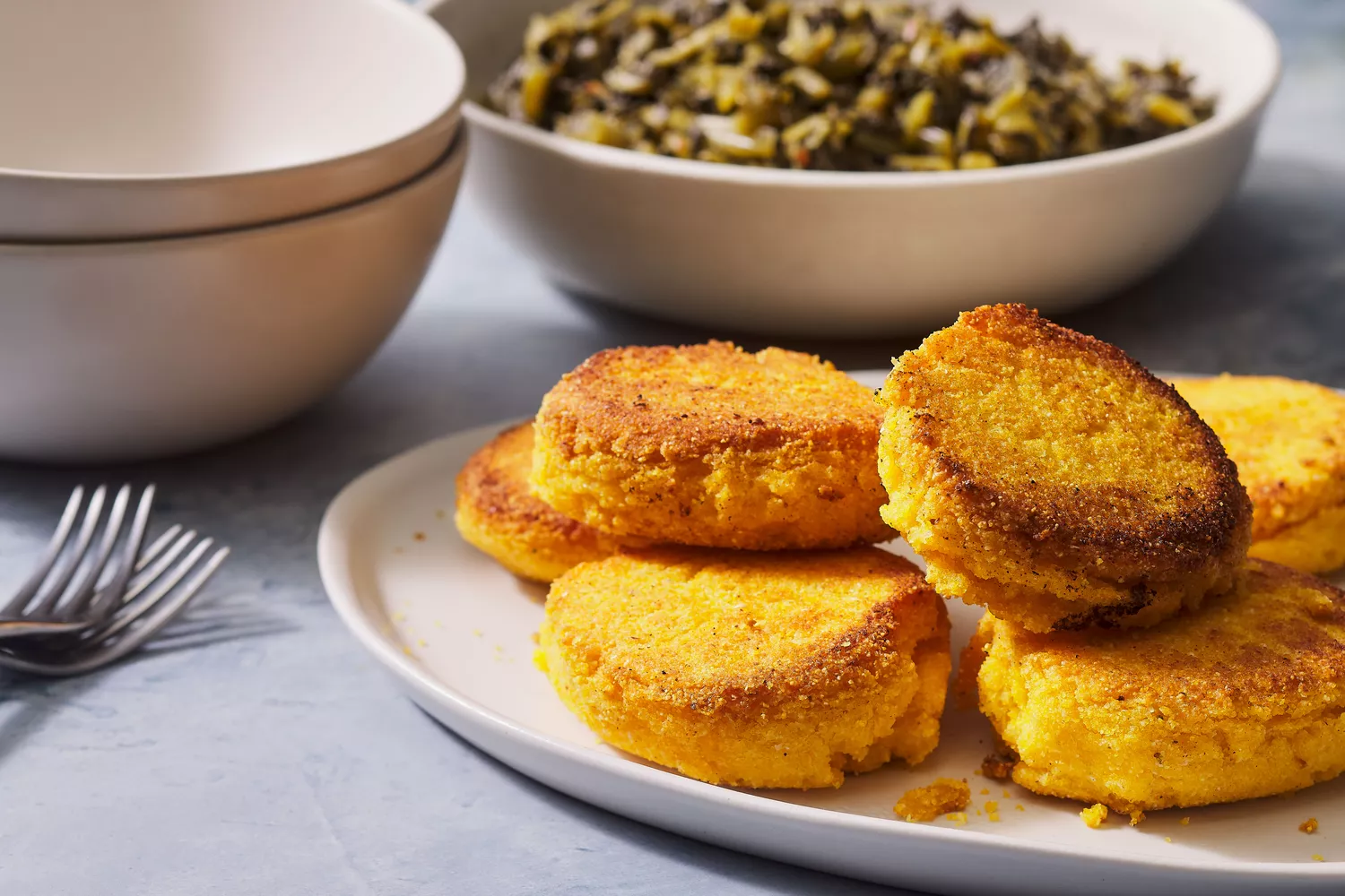 Southern Living Corn Pone on a platter to serve